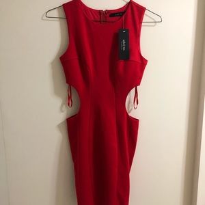 Red Cut Out Dress